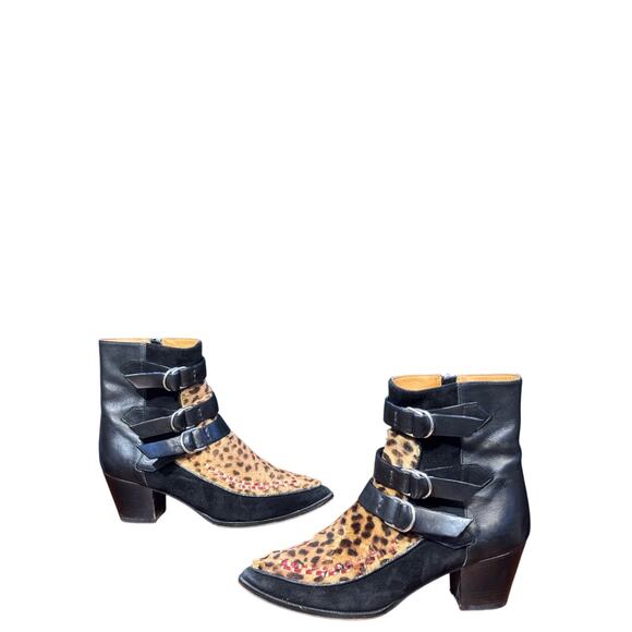 Isabel Marant pony style calfskin buckler boot size euro 40 - US 9.5 - Picture 1 of 8